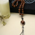 A Tibetan Agate rosary with 33 beads.