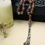 An Ottoman rosary for Aqeeq enthusiasts with 33 pure tree Agate beads.