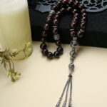 A natural Garnet stone rosary.