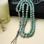 A special rosary with 99 high-quality natural Amazonite beads.