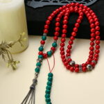 A distinctive Coral rosary.