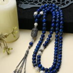 A 99-bead rosary made of high-quality Lapis Lazuli.