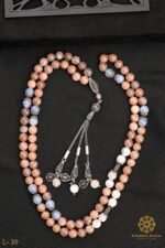 Rosary made of moonstone.