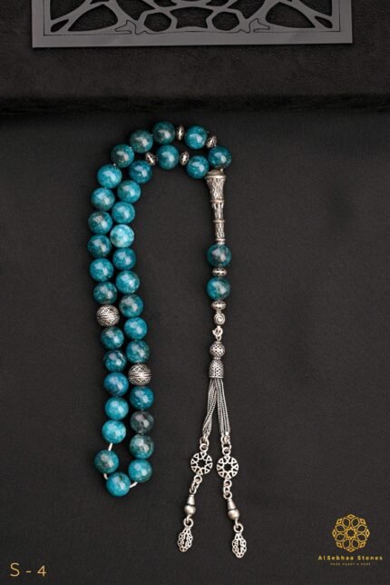 Rosary made of high quality natural apatite stone