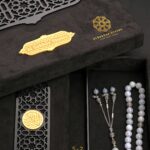 Rosary made of natural aquamarine stones