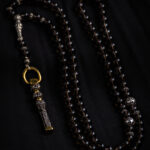 Rosary made of Smokey topaz stone.