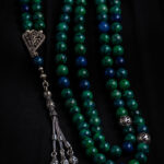 Rosary made of Phoenix Lapis stones.