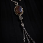 keychain made of Yemeni agate stone.