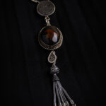 keychain made of Yemeni agate stone.