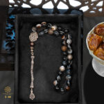 Ottoman rosary made of Sulaiman Aqeeq stone.