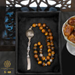 Rosary made of the distinctive Honey Gold Tiger Eye stone.